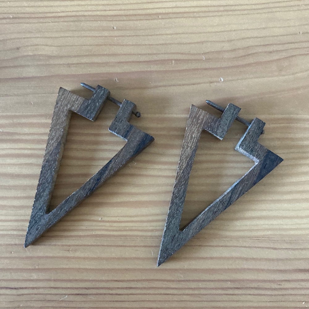 Wooden earring